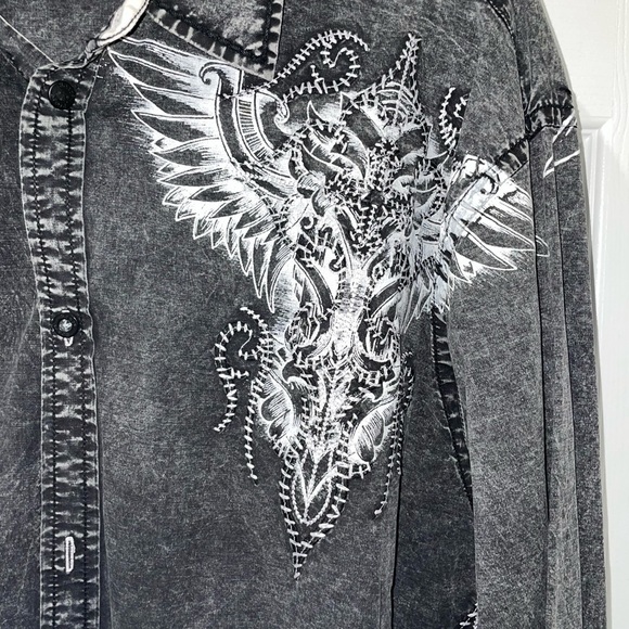 ROAR Wings Mens LS button down SZ XXL - Picture 9 of 10